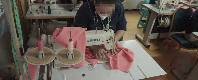 Sewing entrepreneurship training at Pondok Bambu Detention Centre