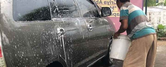 Panut Panuju and his vehicle-washing enterprise
