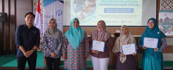 Financial literacy and social-enterprise training for BKMM members in Bekasi