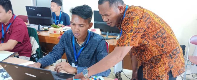 Participants attend computer training at the Class I Correctional Center in Central Jakarta