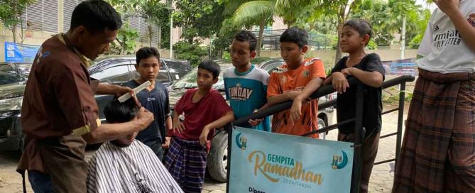 Gempita Ramadan food assistance in Kebayoran Lama