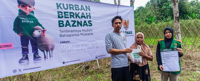 Qurban assistance for vulnerable residents in Hulu Sungai Tengah