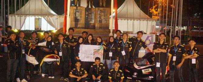 Universitas Brawijaya Apatte62 team with an energy-efficient vehicle