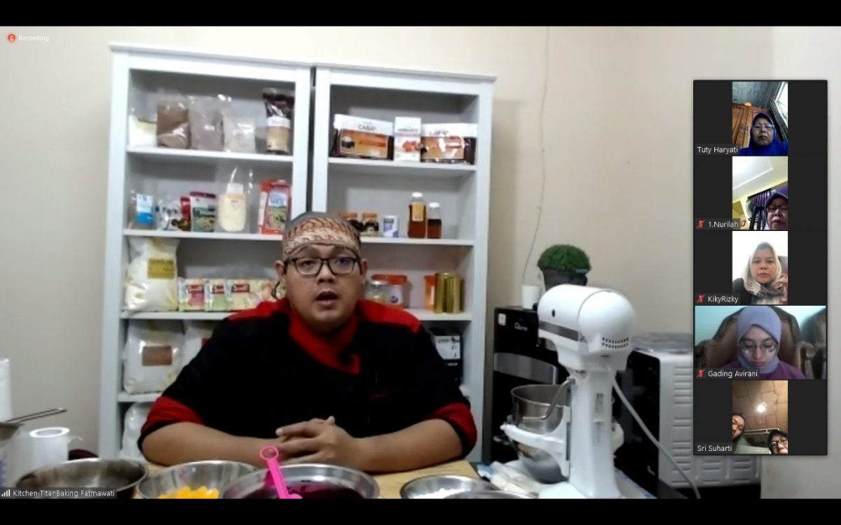 Suasana Pelatihan Baking Class Online