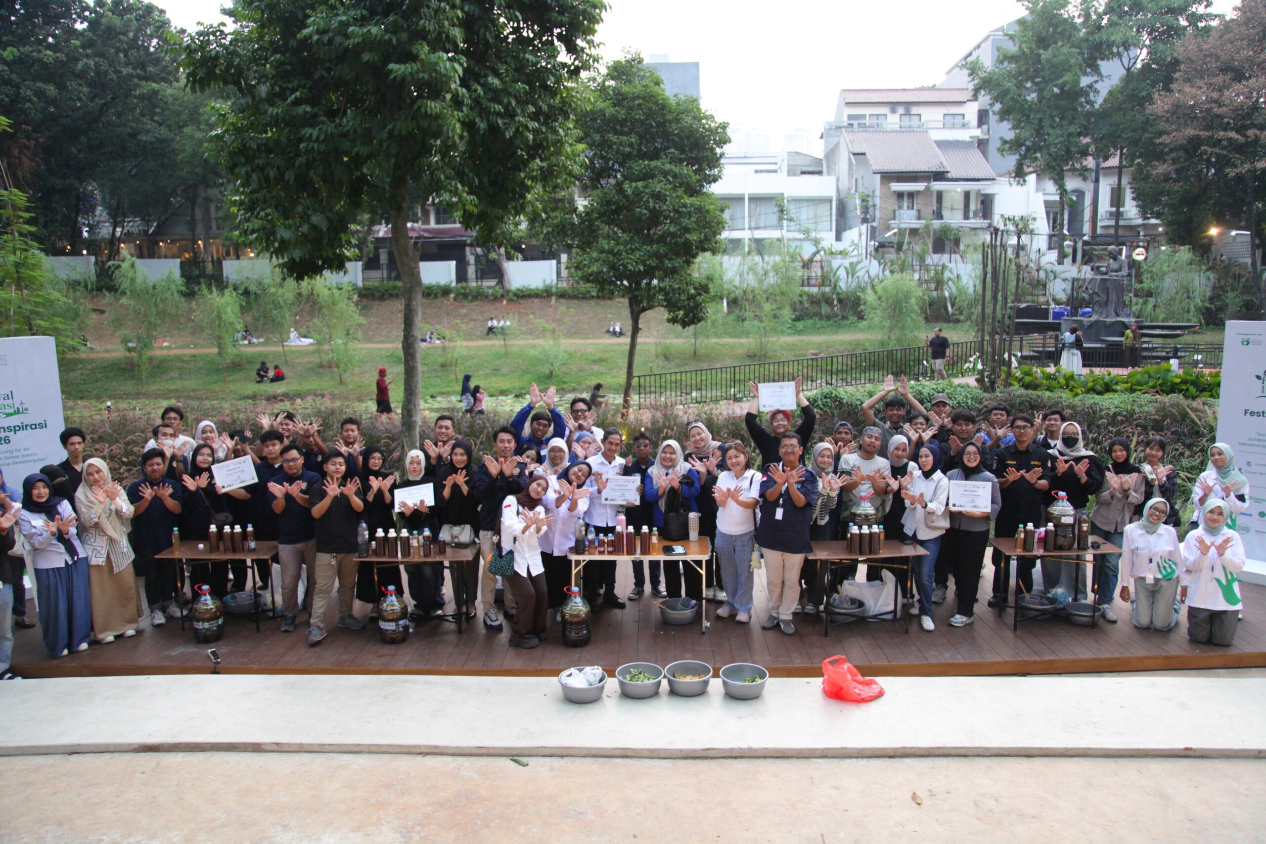 Peserta Festival Inspirasi di Taman Bendera Pusaka