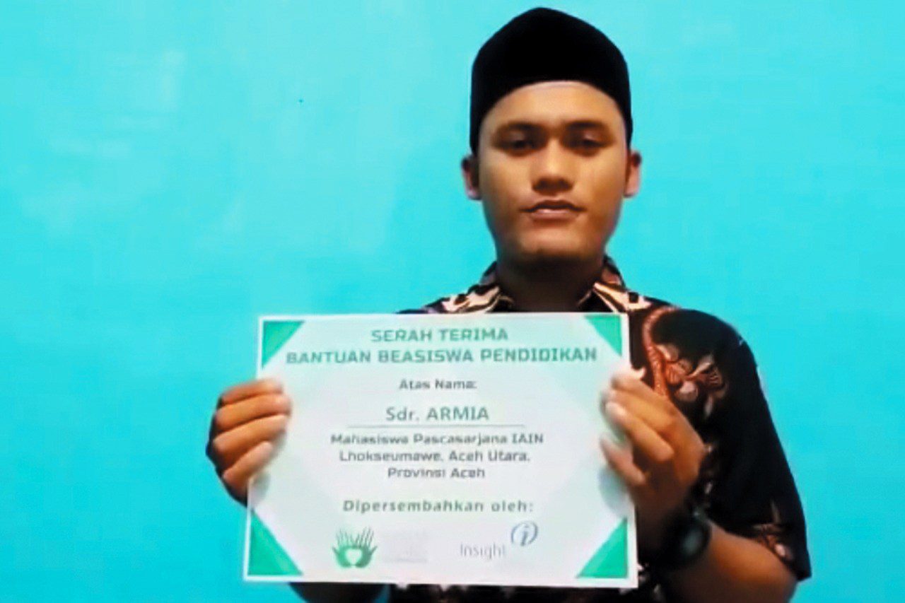 Sosok Inspiratif Armia Penerima Beasiswa Yang Rela Mengajar di Panti Asuhan dan Bercita-Cita Menjadi Imam Besar
