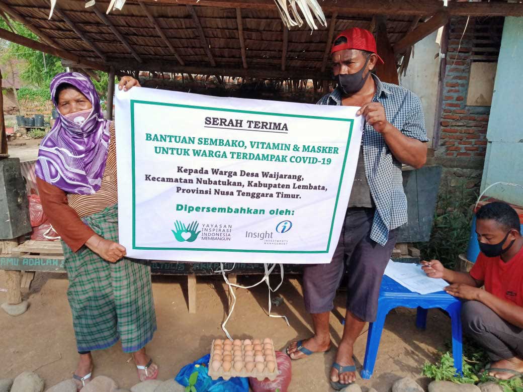 Bantuan Sembako dan Vitamin untuk Warga Terdampak COVID-19 di Kabupaten Lembata Flores Nusa Tenggara Timur